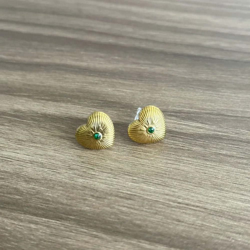 Heart earrings Q824